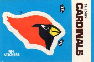 1985 Fleer Team Action - Stickers #NNO St. Louis Cardinals Logo Front
