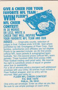 1985 Fleer Team Action - Stickers #NNO Seattle Seahawks Helmet Back
