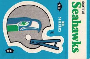1985 Fleer Team Action - Stickers #NNO Seattle Seahawks Helmet Front