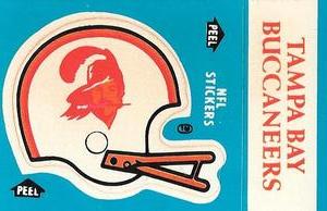 1985 Fleer Team Action - Stickers #NNO Tampa Bay Buccaneers Helmet Front