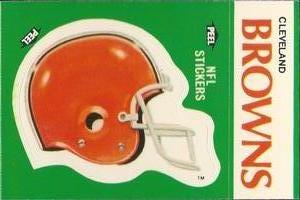 1986 Fleer Team Action - Stickers #NNO Cleveland Browns Helmet Front