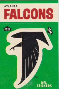 1986 Fleer Team Action - Stickers #NNO Atlanta Falcons Logo Front