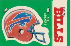 1986 Fleer Team Action - Stickers #NNO Buffalo Bills Helmet Front