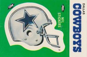 1986 Fleer Team Action - Stickers #NNO Dallas Cowboys Helmet Front