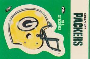 1986 Fleer Team Action - Stickers #NNO Green Bay Packers Helmet Front