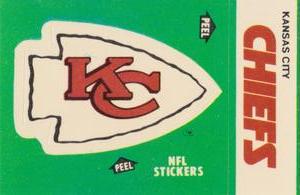 1986 Fleer Team Action - Stickers #NNO Kansas City Chiefs Logo Front