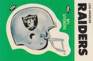 1986 Fleer Team Action - Stickers #NNO Los Angeles Raiders Helmet Front