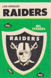 1986 Fleer Team Action - Stickers #NNO Los Angeles Raiders Logo Front