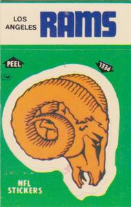 1986 Fleer Team Action - Stickers #NNO Los Angeles Rams Logo Front