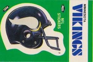 1986 Fleer Team Action - Stickers #NNO Minnesota Vikings Helmet Front