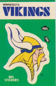 1986 Fleer Team Action - Stickers #NNO Minnesota Vikings Logo Front
