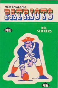 1986 Fleer Team Action - Stickers #NNO New England Patriots Logo Front