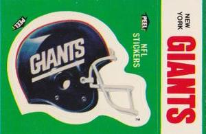1986 Fleer Team Action - Stickers #NNO New York Giants Helmet Front