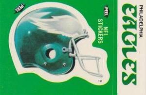 1986 Fleer Team Action - Stickers #NNO Philadelphia Eagles Helmet Front