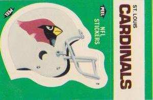 1986 Fleer Team Action - Stickers #NNO St. Louis Cardinals Helmet Front