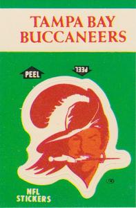 1986 Fleer Team Action - Stickers #NNO Tampa Bay Buccaneers Logo Front