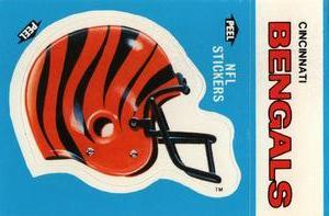 1987 Fleer Team Action - Stickers #NNO Cincinnati Bengals Helmet Front