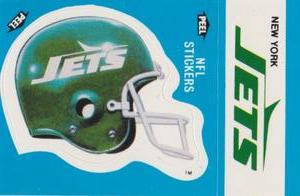 1987 Fleer Team Action - Stickers #NNO New York Jets Helmet Front