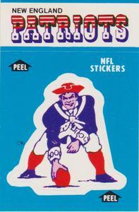 1987 Fleer Team Action - Stickers #NNO New England Patriots Logo Front