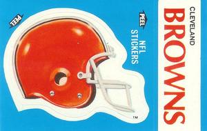 1987 Fleer Team Action - Stickers #NNO Cleveland Browns Helmet Front