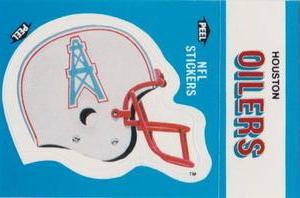 1987 Fleer Team Action - Stickers #NNO Houston Oilers Helmet Front