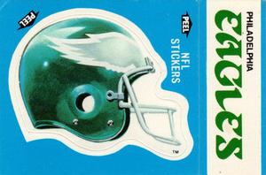 1987 Fleer Team Action - Stickers #NNO Philadelphia Eagles Helmet Front