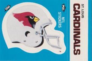 1987 Fleer Team Action - Stickers #NNO St. Louis Cardinals Helmet Front