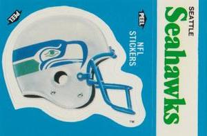 1987 Fleer Team Action - Stickers #NNO Seattle Seahawks Helmet Front