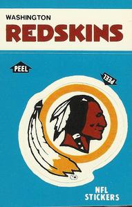 1987 Fleer Team Action - Stickers #NNO Washington Redskins Logo Front