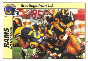 1988 Fleer Team Action #50 Greetings from L.A. Front
