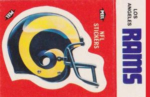 1988 Fleer Team Action - Stickers #NNO Los Angeles Rams Helmet Front