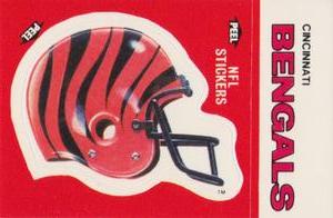 1988 Fleer Team Action #NNO Cincinnati Bengals Helmet Front
