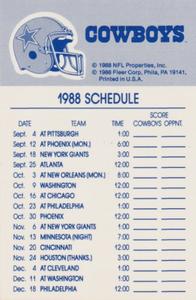 1988 Fleer Team Action - Stickers #NNO Dallas Cowboys Logo Back