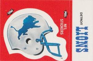 1988 Fleer Team Action - Stickers #NNO Detroit Lions Helmet Front