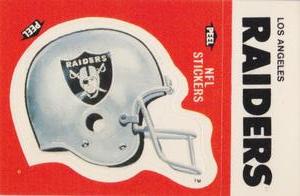 1988 Fleer Team Action - Stickers #NNO Los Angeles Raiders Helmet Front