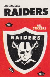 1988 Fleer Team Action - Stickers #NNO Los Angeles Raiders Logo Front