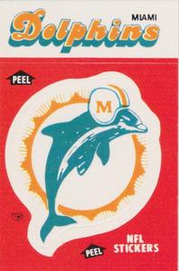 1988 Fleer Team Action - Stickers #NNO Miami Dolphins Logo Front