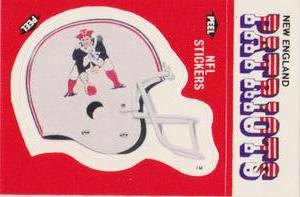 1988 Fleer Team Action - Stickers #NNO New England Patriots Helmet Front