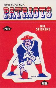 1988 Fleer Team Action - Stickers #NNO New England Patriots Logo Front