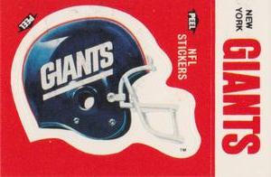 1988 Fleer Team Action - Stickers #NNO New York Giants Helmet Front