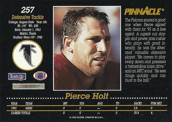 1993 Pinnacle #257 Pierce Holt Back