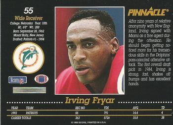 1993 Pinnacle #55 Irving Fryar Back