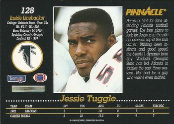 1993 Pinnacle #128 Jessie Tuggle Back
