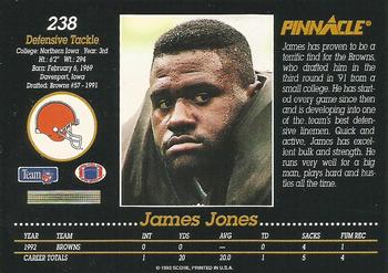1993 Pinnacle #238 James Jones Back