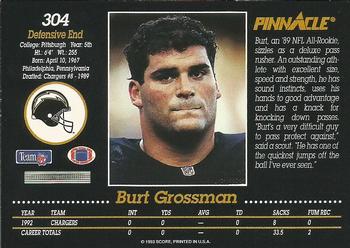 1993 Pinnacle #304 Burt Grossman Back