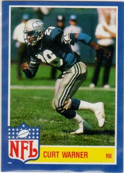 1984 Topps - Glossy NFL Stars #1 Curt Warner Front