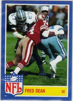 1984 Topps - Glossy NFL Stars #10 Fred Dean Front