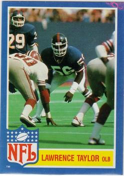 1984 Topps - Glossy NFL Stars #11 Lawrence Taylor Front