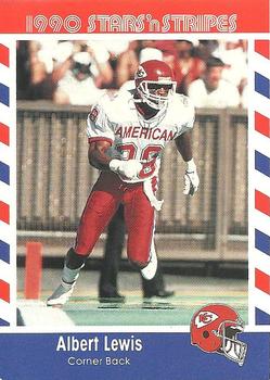 1990 Asher Candy Stars 'n Stripes #8 Albert Lewis Front