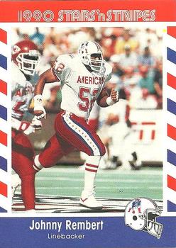 1990 Asher Candy Stars 'n Stripes #15 Johnny Rembert Front